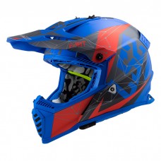 Шлем LS2 MX437 Fast Evo Alpha Matt Blue