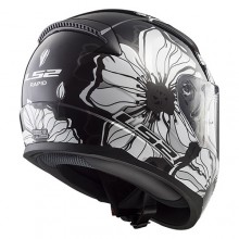 Шлем LS2 FF353 Rapid Poppies Black White
