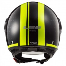 Шлем LS2 OF558 Sphere Crush Black H-V Yellow
