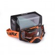 Очки кросс-эндуро IMX DUST graphic orange/black matt (2 линзы)