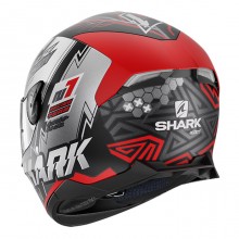 Шлем Shark Skwal 2 Noxxys Matt Black Red Silver