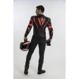 Куртка кожаная REBELHORN REBEL BLACK/FLO RED