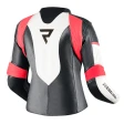 Куртка кожаная женская REBELHORN REBEL LADY BLACK/WHITE/FLO RED