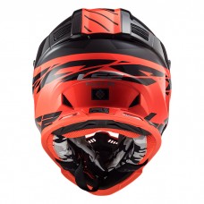 Шлем LS2 MX437 Fast Evo Roar Matt Black Red