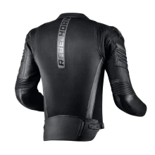 Куртка кожаная с текст вставками REBELHORN VANDAL AIR BLACK