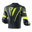 Куртка кожаная REBELHORN REBEL BLACK/FLO YELLOW
