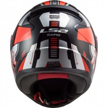 Шлем LS2 FF353 RAPID STRATUS BLACK RED SILVER