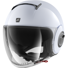 Шлем SHARK NANO BLANK White Silver Glossy