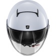 Шлем SHARK NANO BLANK White Silver Glossy