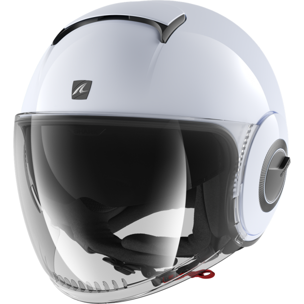 Шлем SHARK NANO BLANK White Silver Glossy
