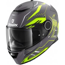 Шлем SHARK SPARTAN ANTHEON MAT Anthracite Yellow Black