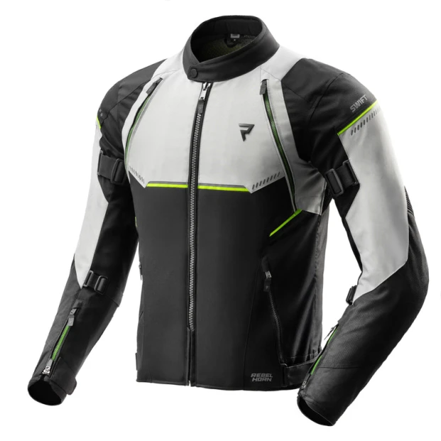 КУРТКА REBELHORN SWIFT LIGHT GREY FLUO YELLOW