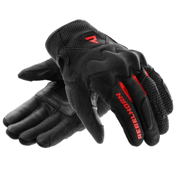 ПЕРЧАТКИ ЖЕНСКИЕ REBELHORN CORE BLACK RED
