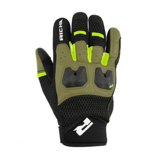 ПЕРЧАТКИ RICHA MONACO MESH black/yellow fluo