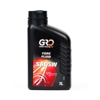 Масло вилочное GRO FORK FLUID SAE 5W, 100% Synthetic,1 л